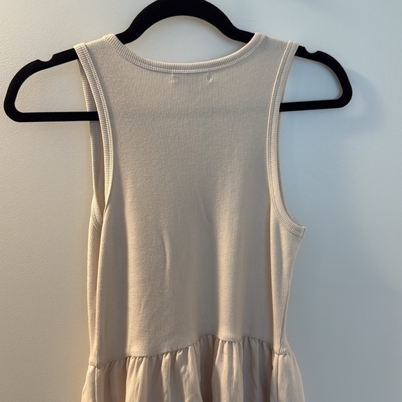 Z Supply brand new Cream mixed media Sleeveless Maxi Dress - Picture 12 of 13